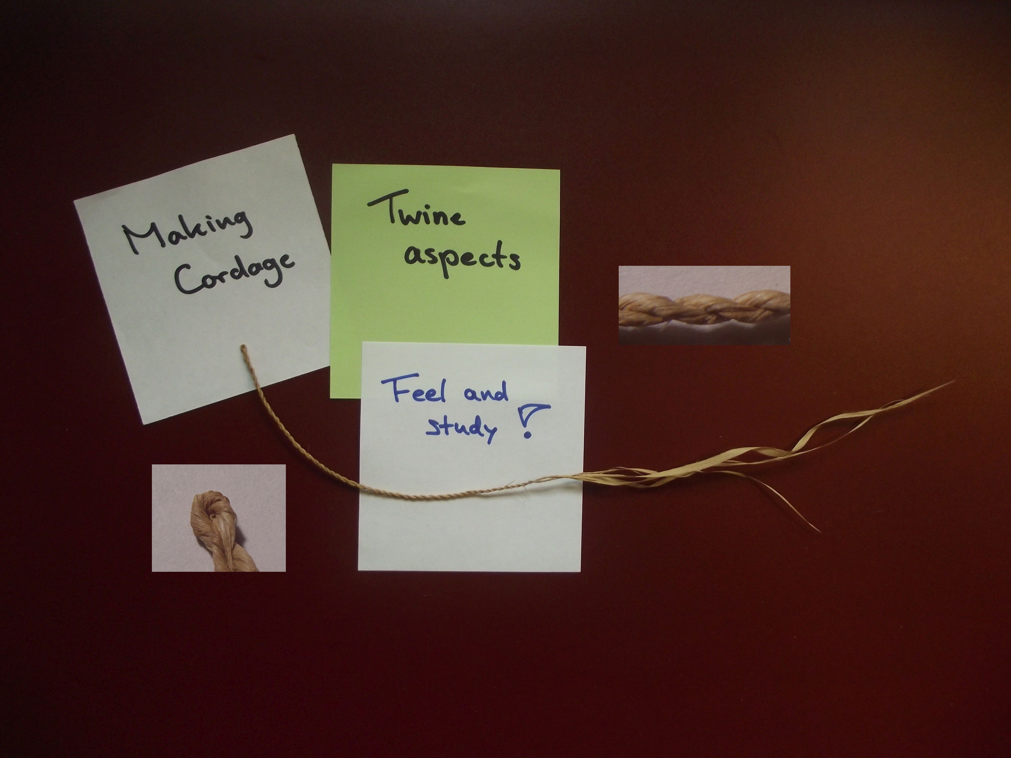 Making Cordage - Twine Aspects - Feel and Study